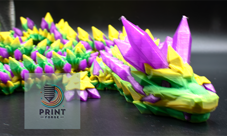 Green/Yellow with Purple Crystals