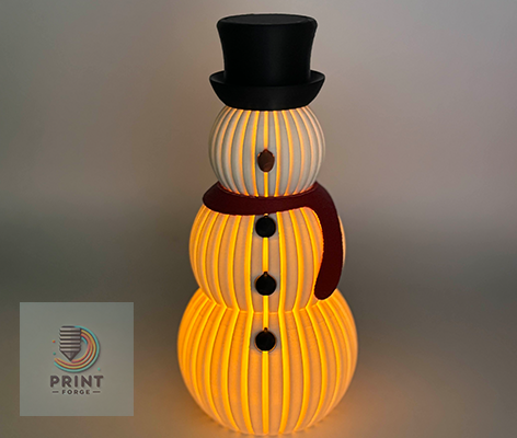 Snowman tea light